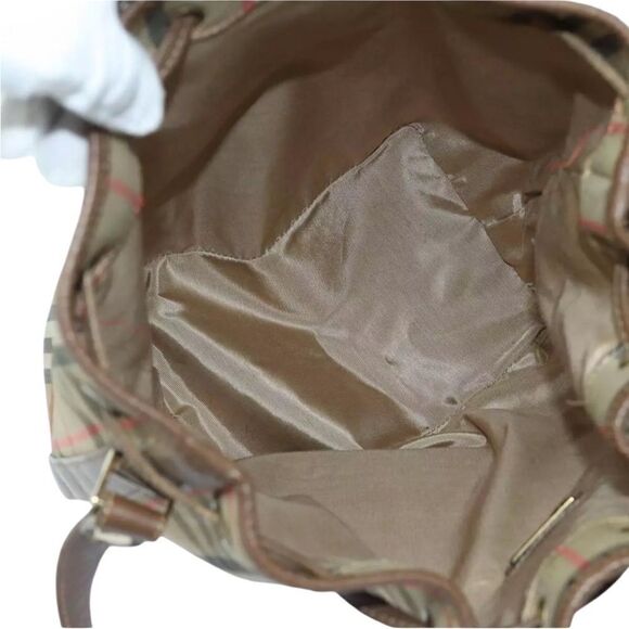 BURBERRYS Nova Check Canvas Leather Bucket Shoulder Bag 💼 - Picture 15 of 15